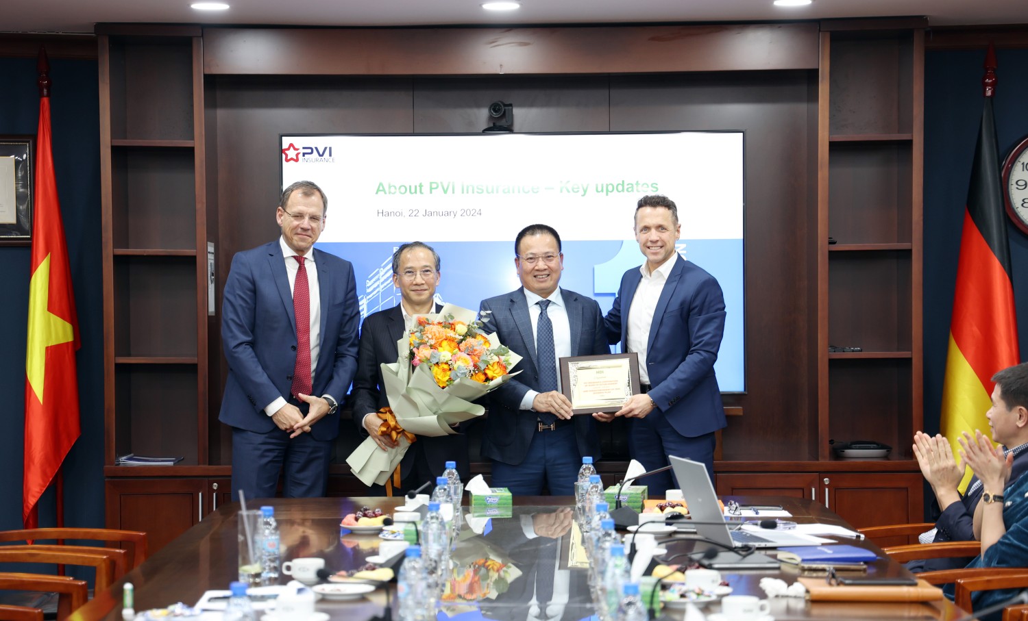 Senior delegation of Talanx & HDI Global SE group visiting and working at PVI Insurance