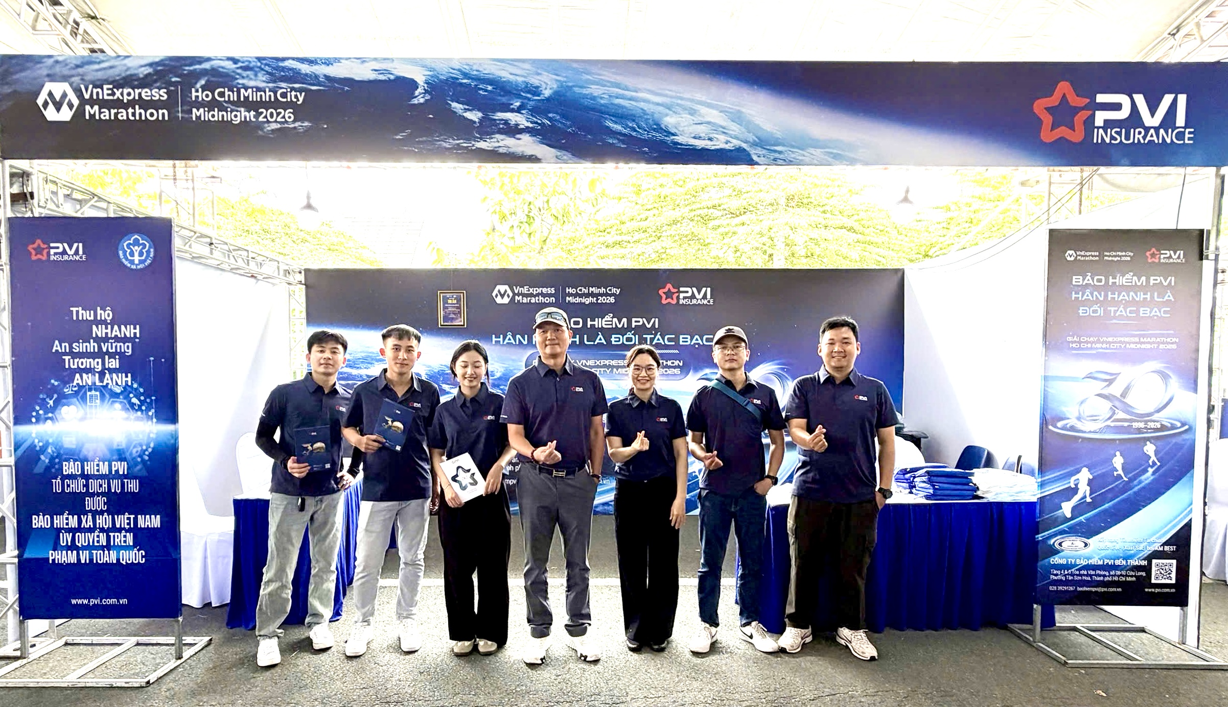 Bảo hiểm PVI đồng hành cùng giải chạy Vnexpress Marathon Ho Chi Minh City Midnight 2026