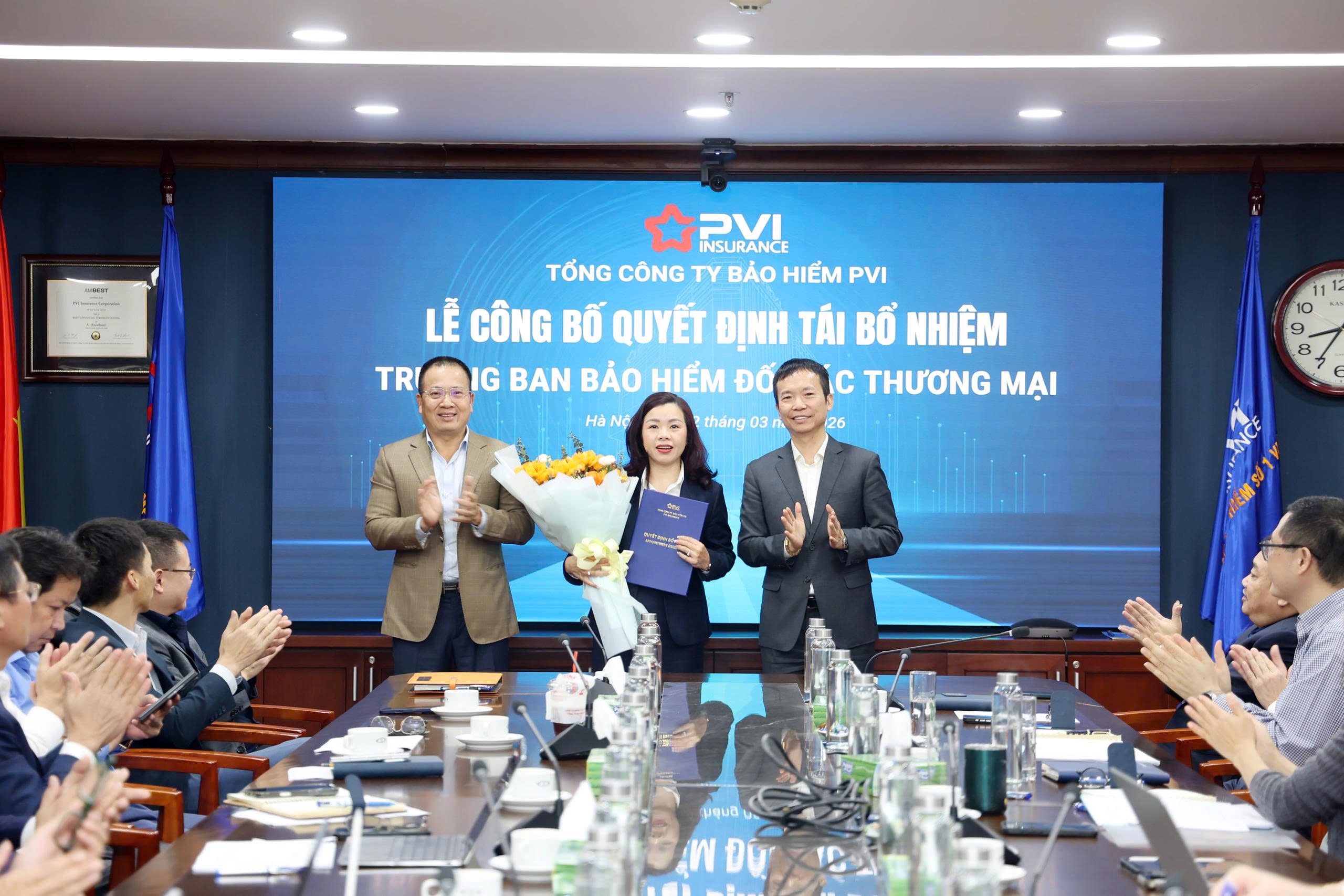 Tái bổ nhiệm Trưởng Ban Bảo hiểm Đối tác Thương mại – Tổng Công ty Bảo hiểm PVI