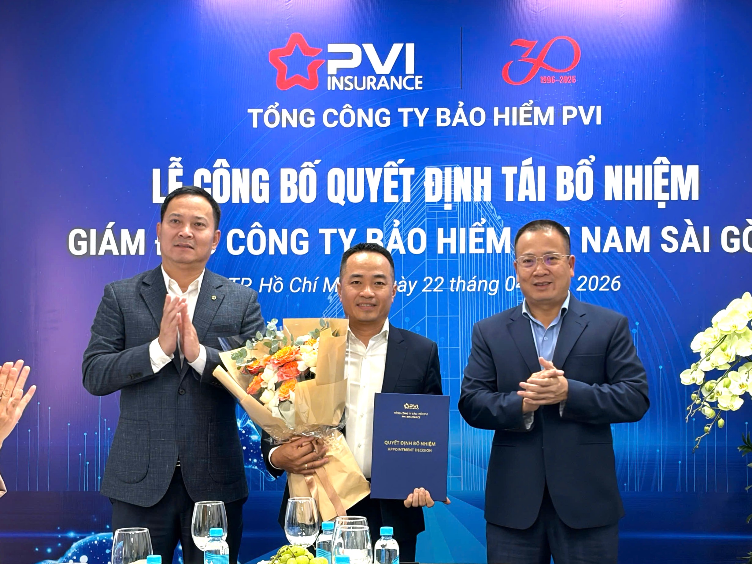 Bảo hiểm PVI tái bổ nhiệm Giám đốc Công ty Bảo hiểm PVI Nam Sài Gòn