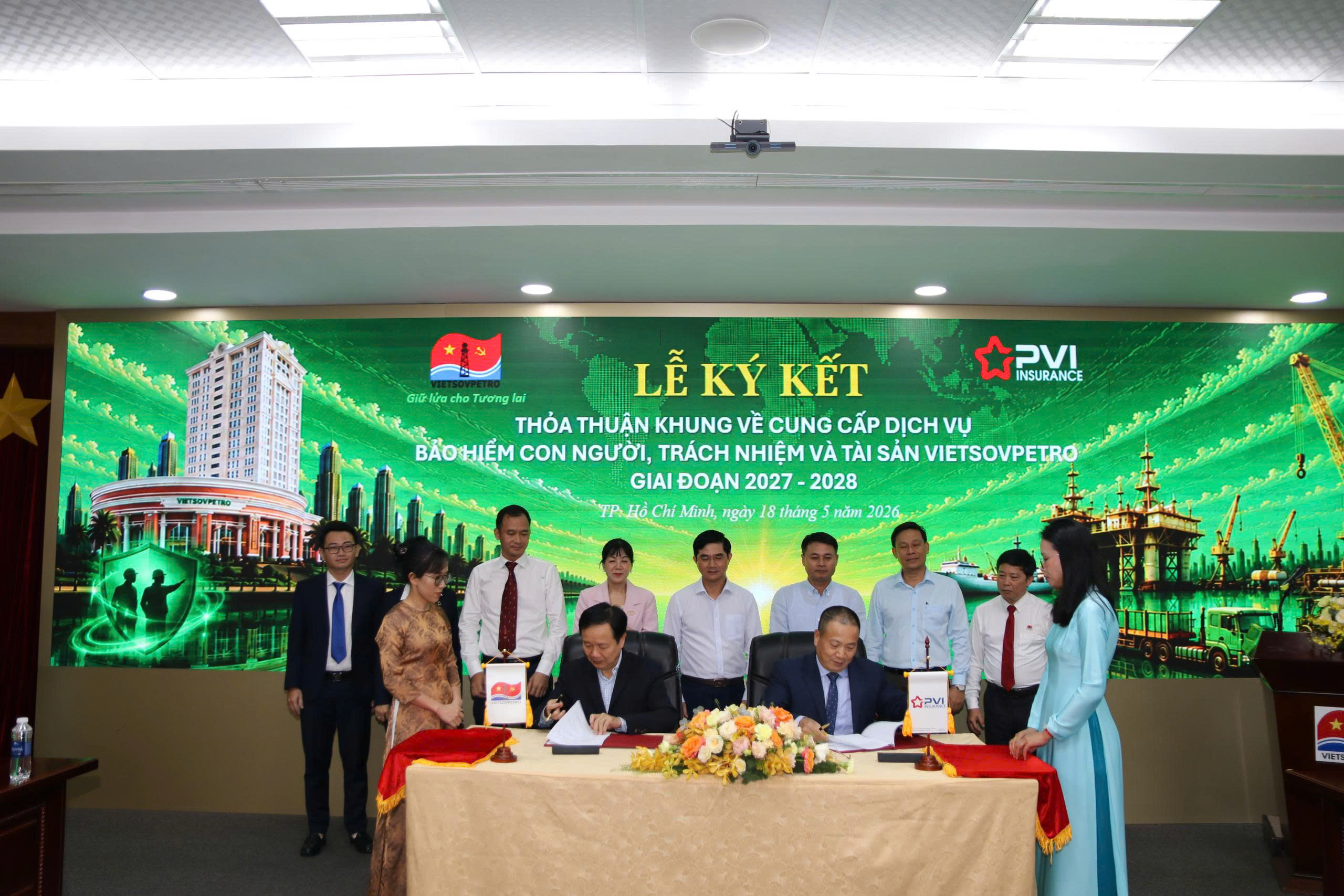 Chùm ảnh: Bảo hiểm PVI – Vietsovpetro ký kết thỏa thuận khung giai đoạn 2027–2028
