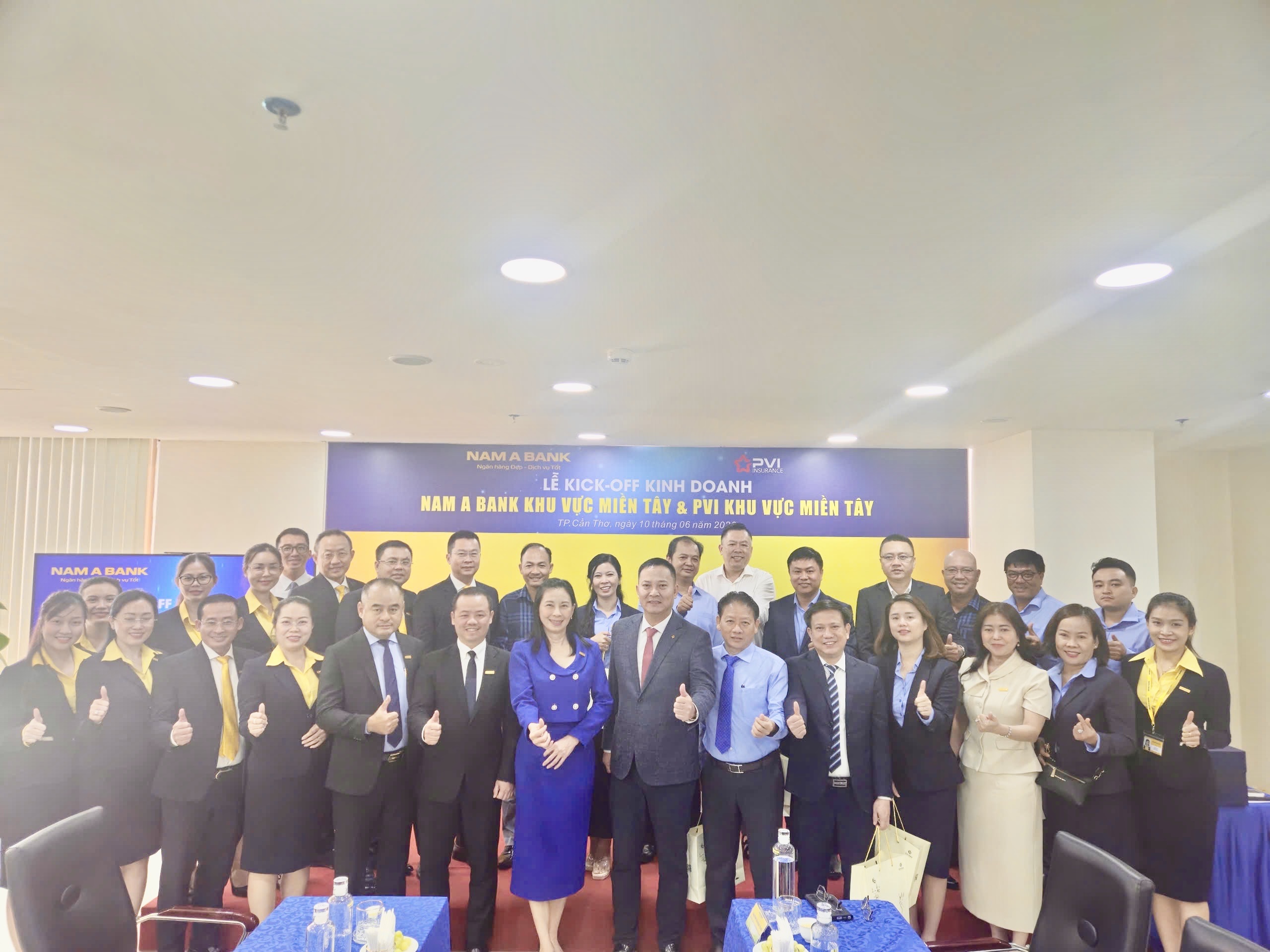 Bảo hiểm PVI và Nam Á Bank khởi động hợp tác kinh doanh tại khu vực miền Tây