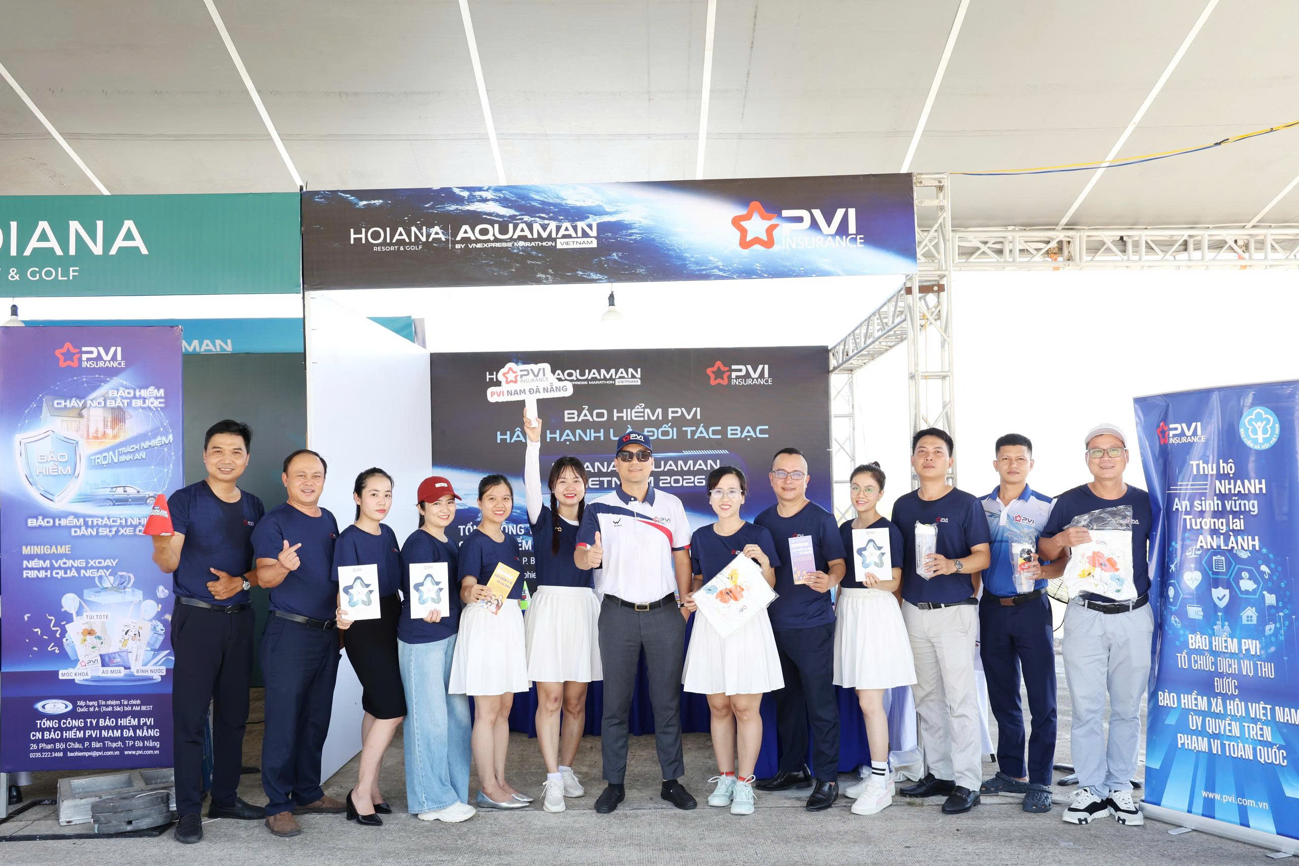 Bảo hiểm PVI Nam Đà Nẵng đồng hành cùng 1.500 vận động viên tại Hoiana Aquaman Vietnam 2026