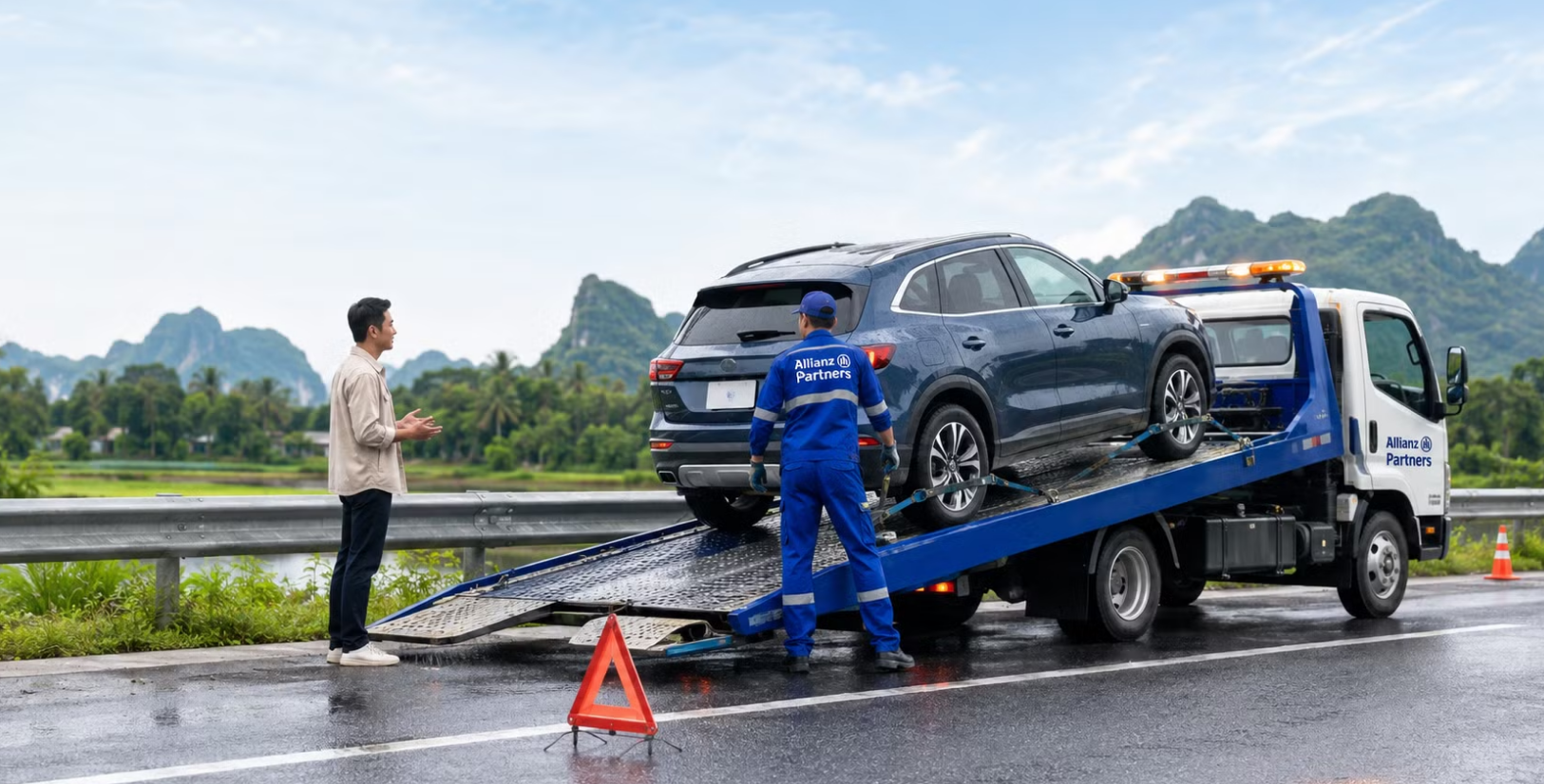 Mua bảo hiểm xe, nhận thêm quyền lợi cứu hộ trên đường